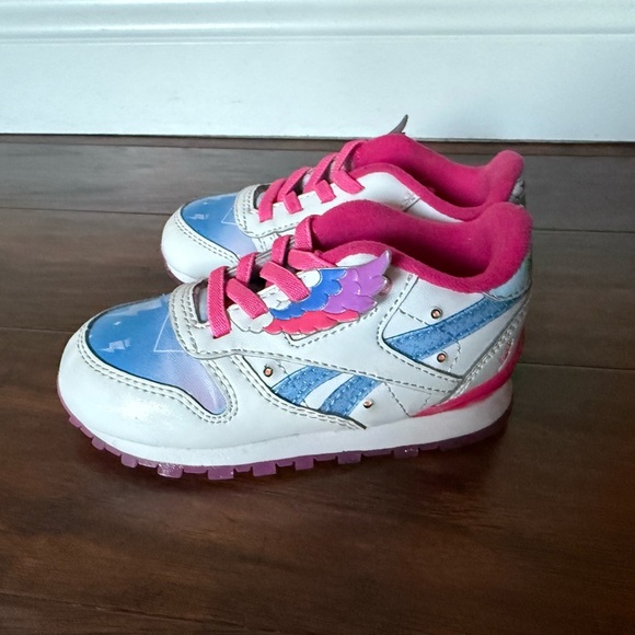 Reebok My Little Pony Zip Storm Light up/Flash Pink and Blue Sneakers-Size 7 - Picture 4 of 15